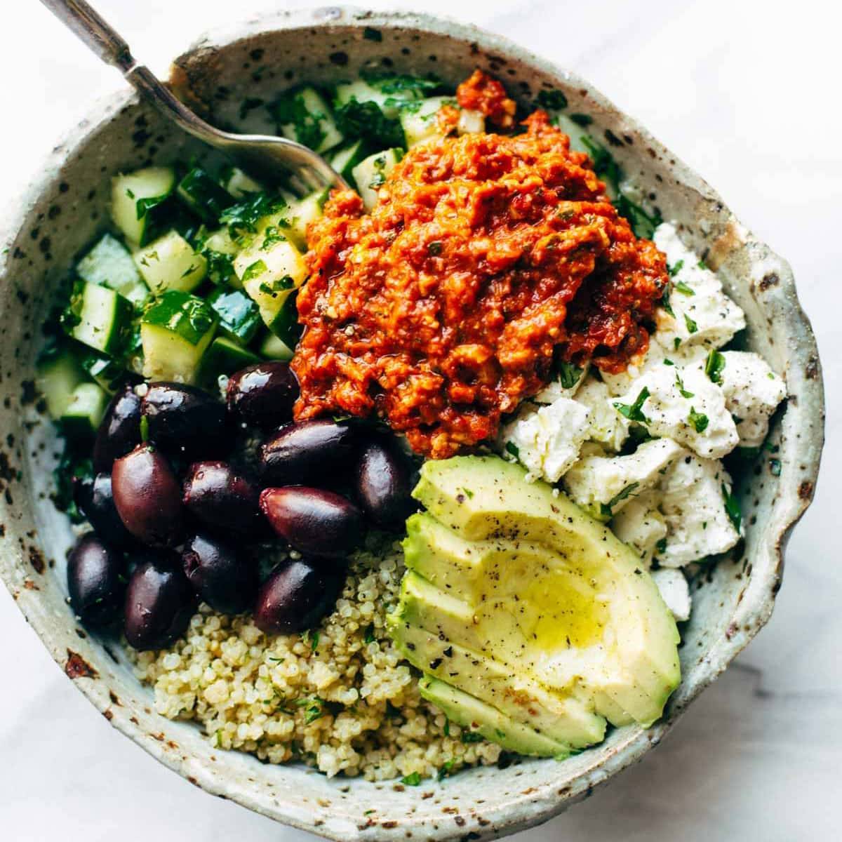 Delicious Mediterranean Quinoa Bowl
